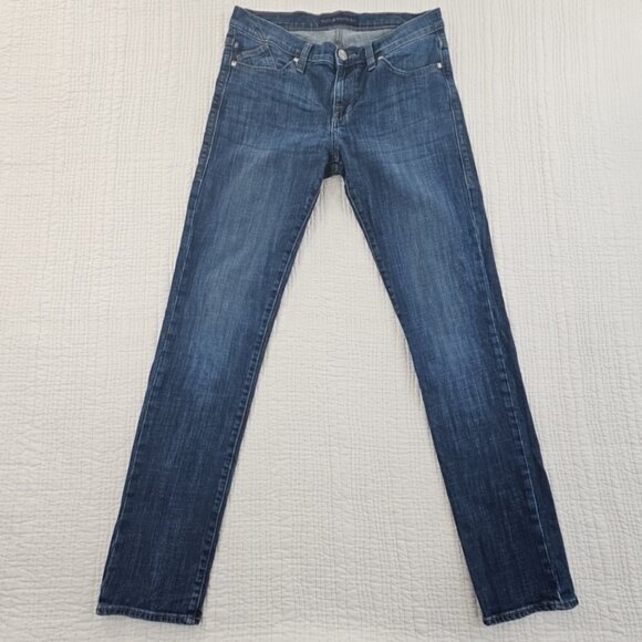 Rock & Republic Berlin Jeans Women's Size 10 (31x32) Skinny Fit Blue Denim EUC - Picture 1 of 15